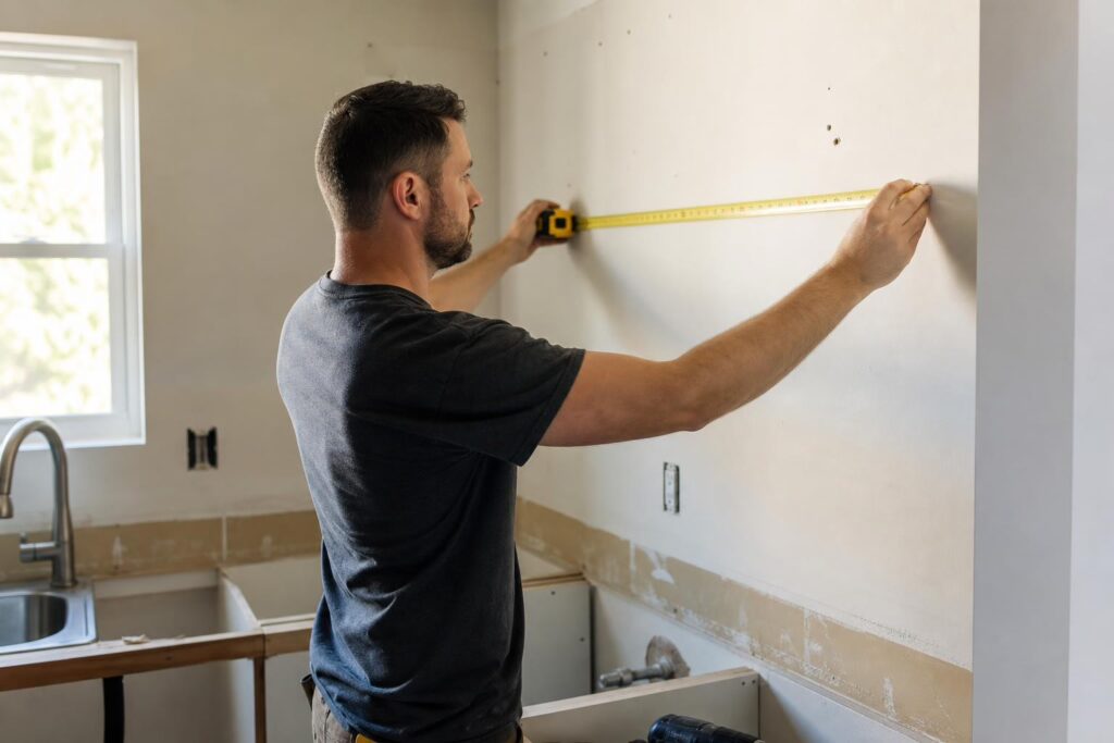how to measure kitchen cabinets