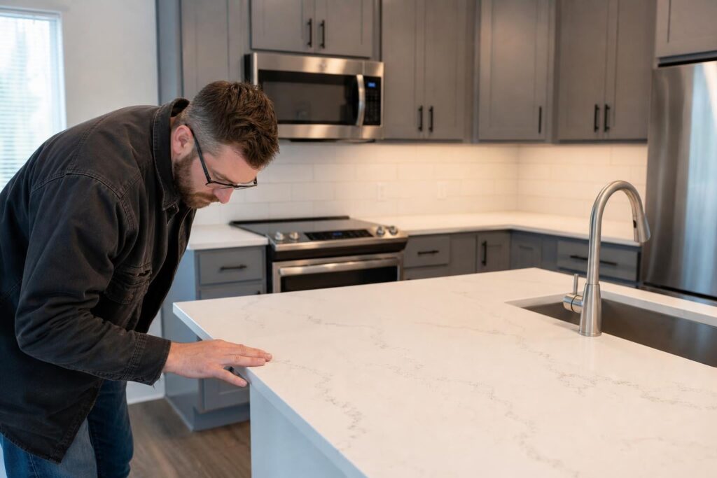 quartz countertops rental property