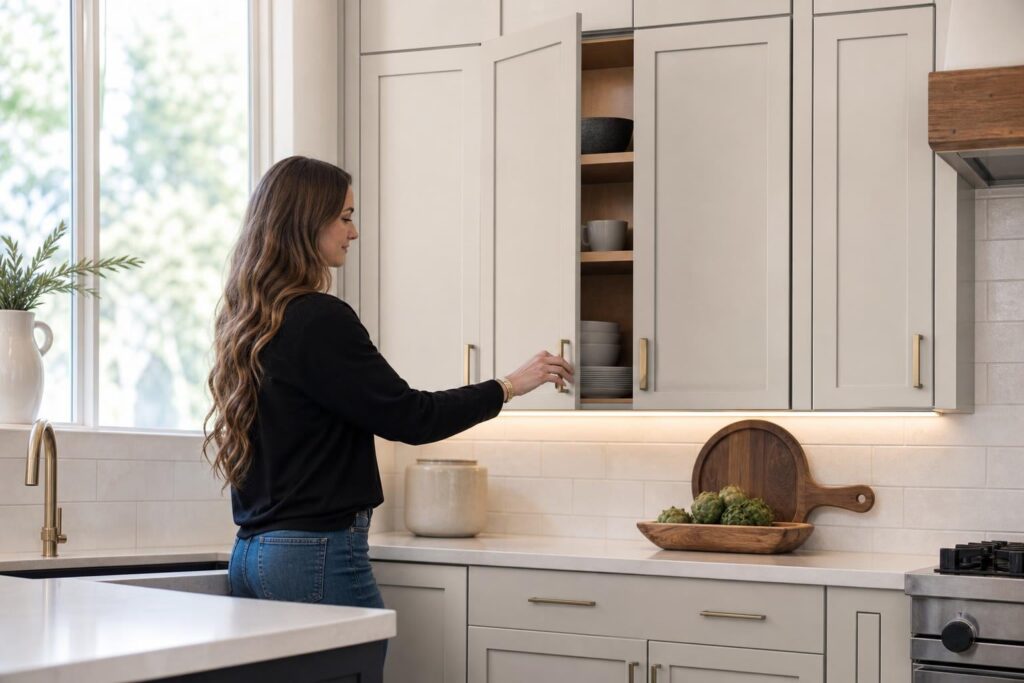 slim shaker cabinets