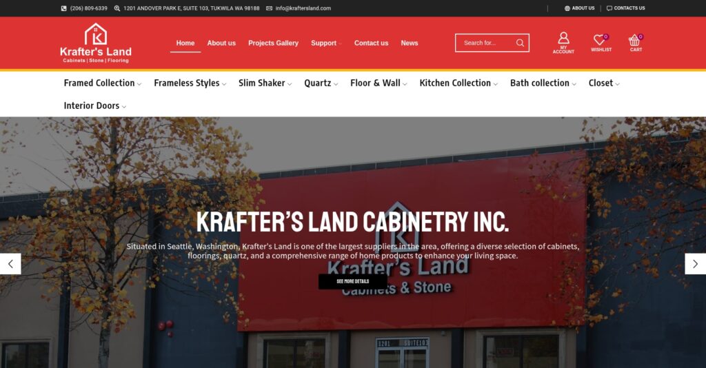 Krafter's Land Cabinetry Screenshot